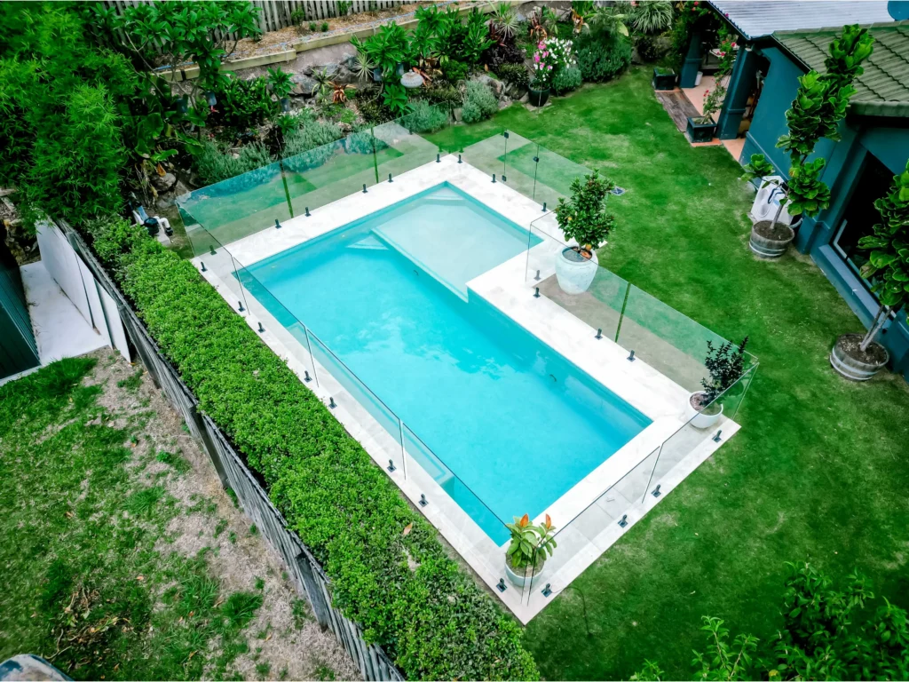 Birds Eye View Of In Ground Pool