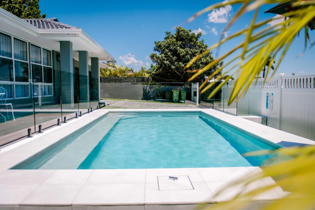 Swimming Pool In Front Yard Of Gold Coast Home